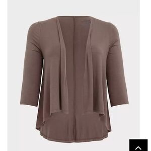 🆕 3X SUPER SOFT DARK TAUPE HI-LO CARDIGAN